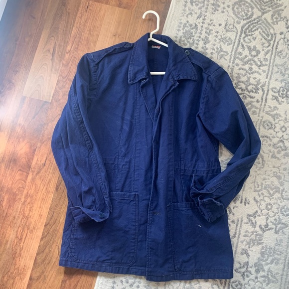 Blue vintage workwear jacket - Picture 1 of 5